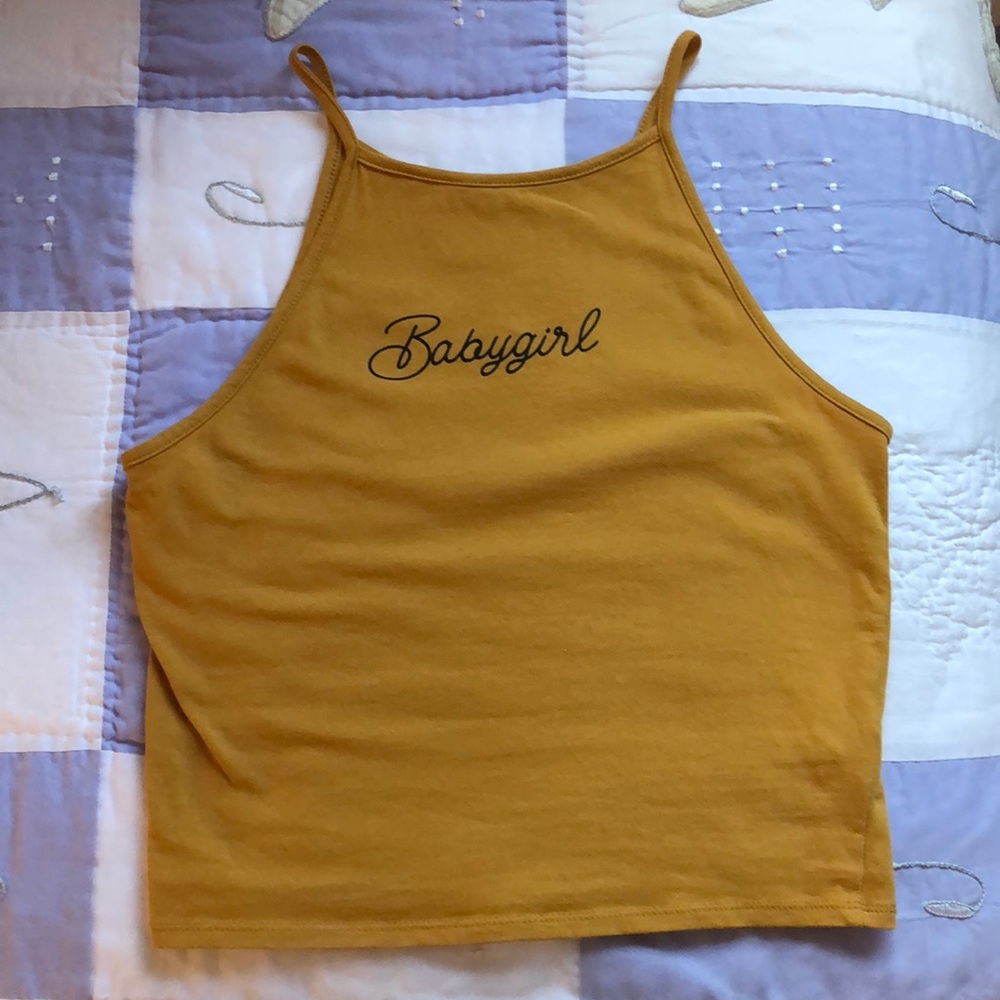 FINAL OFFER: Babygirl High Neck Crop Top